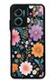 حافظة هاتف لامعة بتصميم الزهور لهاتف Xiaomi Redmi Note 11E