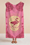 Flamingo Themed Tropical Beach Towel - Pink Marine Exotic Pool Sea Bath Beach Cover - 6