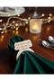 Set of 10 Ramadan Iftar Prayer Wooden Napkin Rings - Decorative Iftar Table Presentation Accessory (8X10 cm)