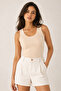 Women's Thick Strap 95% Natural Bamboo Flexible 6-Piece Basic Undershirt - Soft & Sweat-Absorbent Texture - 4
