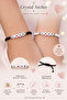 2 Pieces of Love Written Couple Lover Combination Bracelet with Heart Detail Anniversary Valentine's Day Gift Black and White Rope Macrame Bracelet - 5