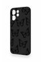 Oppo Reno 15F Compatible Black Butterfly Patterned Silicone Case - 4