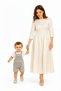Baby Boy Gray Salopet and White T-Shirt Set - 4