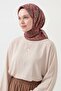 Soft Scarf Geometric Brown - 3