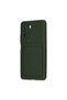 Glb-Stl41414 Mi 11I Case Silicone with Kelvin Business Card Holder - Dark Green - 3