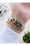 Small Vintage Case Steel Cord 2 Years Guarantee 3 Atm Women Wrist Watch+Bracelet Bfc.03766.4 - 4
