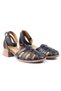 Genuine Leather Black Women's Sandals Shoes - Zs260701 - 2