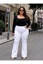 Plus Size High Waist Spanish Flare Pants That Don'T Show Underwear - 5