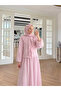 Women's Thin Modal Fabric Ruffle Detailed Lined Hijab Skirt Two-Piece Set - 5
