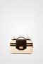 Canvas Frame Brown Mini Crossbody Bag - 3