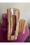 Women's Bone Patterned Oversized Hair Clip Clasp Barrette Transparent Glitter Hair Accessory Jewelry Gem 8 cm - 8