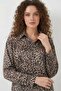 Women's Leopard Patterned Viscose Brown Set - 2