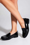 Women's Saraçlı Loafer Shoes Artificial Leather Short Heel Laceless Almond Toe Daily Comfortable Modern Stylish - 3