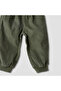 Solid Corduroy Cargo Joggers with Pockets - 4
