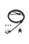 Clicksafe 2.0 3-in-1 Laptop Lock with Key (T-Bar, Nano, and Wedge), K68102Eu