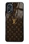 Oppo A38 Brown Gold Lv Design Glossy Phone Case