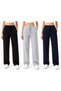 3 Pieces of Black, Gray and Navy Blue Sweatpants with a Baggy, Comfortable Fit