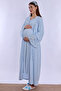 Pregnant and Postpartum Set with Breastfeeding Features 4 Pieces Effortt - Blue - 8