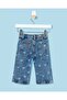 Infant Girls Blue Wide Leg Bow Print - 4