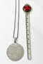 Silver Color Double-Sided Ayetel Kürsi and Celcelütiye Engraved 60 cm Thick Doc Chain Stainless Steel Necklace - 3