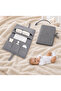 Gray Felt Mother Baby Care Bag Newborn Diaper Changing Organizer Bag Organizer