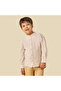 Mandarin Neck Long Sleeves Shirt and Shorts Set with Stripes - 2