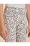 Girls White Printed Leggings - 4