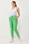 Tie-Dye Knitted Trousers Green