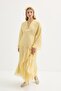 Oversize Tunic with Tie Detail Yellow - 4