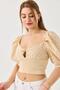 Special Design Blouse Mink with Scallop Detail - 4