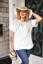 Plus Size Blouse with Mesh Detail on the Sleeves - 5