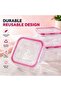 vexa pro 3PCS Airtight Food Storage Containers Set Plastic Kitchen Storage Box Food Container with Lock Lid - 7