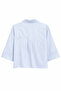 4660 Women's Short Sleeve Crop Shirt Baby Blue - 4