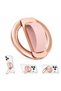 Magnetic Phone Ring Holder 360° Rotating Grip Stand Strong Magnetic Finger Ring Kickstand Anti-Drop Metal Holder for iPhone 16/15/14/13/12 -Rose Gold