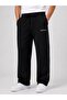 Men's Embroidered Wide-Leg Comfortable Sweatpants with Side Stripes and Pockets