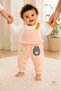 Baby Girl Set - Children's Set - Ruffle Detailed Pocketed Salopet Top and Bottom Set - 6