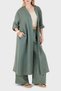 100% Linen Kimono with Lace and Embroidery Detail Kimono 7183543 - 6