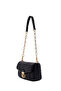 Women's Black Long Strap Quilted Mini Crossbody Bag 26Pbd2486Kp - 7