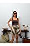 Women's High Waist Elastic Belted Shorts with Pockets - 7