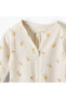 Cotton Round Neck Long Sleeves Sleepsuit with Floral Print - 4