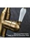 Kitchen Sink Faucet with Dual Flow Water Purification Outlet, New Design, Antique Style, 7 Years Warranty - 4