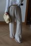 Elastic Waist Draped Wide Fit Trousers - 2