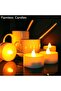 24-Piece LED Real Wax Battery Operated Flameless Candle Tea Light Set White - 2