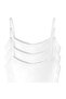 Ribana Girls' White Undershirt with Rope Straps, 100% Cotton, Pack of 3 - 3