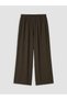 Vizyon New Season Elastic Waist Wide Leg Women's Trousers - 4