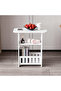 FFD HomeEssentials White 3-Tier Storage Side Table – Waterproof PVC Foam Board 44x48x30cm - 4