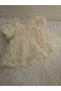 Cream 3D Dress - 4