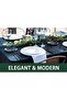 24-Piece Black Silverware Set with Steak Knives, Black Flatware Set for 4, Food-Grade Stainless Steel Tableware Cutlery Set, Mirror Finished Utensil Sets for Home Restaurant - 7