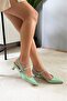 Half Egg-Shaped Short Heel 4 cm Heel Height Modern Style Shoes. With Summer Colors - 3