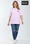 Süperlife Women's Large Size New York Printed 3Xl-6Xl Crew Neck T-Shirt Spr25Btsk510-05